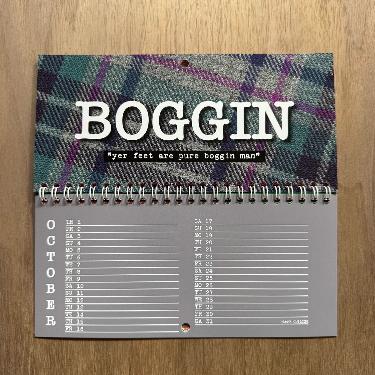 Scottish Insults Calendar 2026- Hiya Pal
