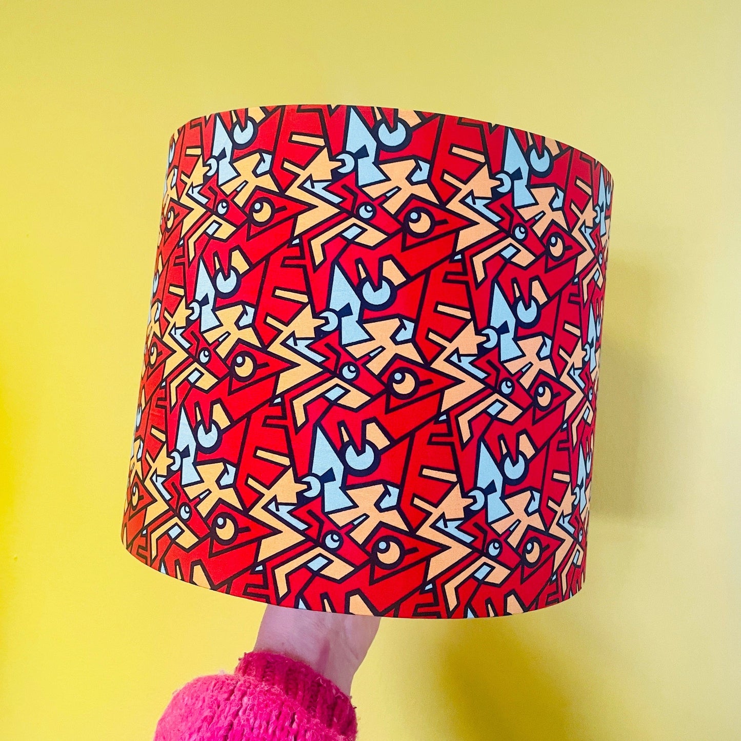 Funky Geo Fabric Lampshade - Braw Wee Emporium Braw Wee Emporium