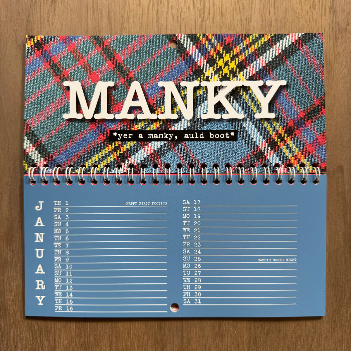 Scottish Insults Calendar 2026- Hiya Pal