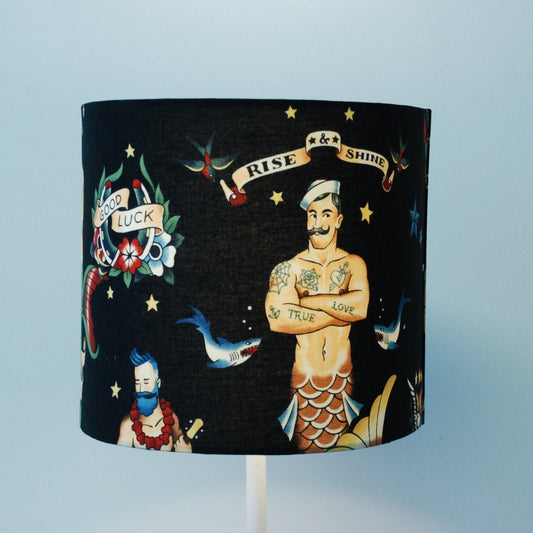 Rise & Shine Merman Print Lampshade - Braw Wee Emporium Braw Wee Emporium