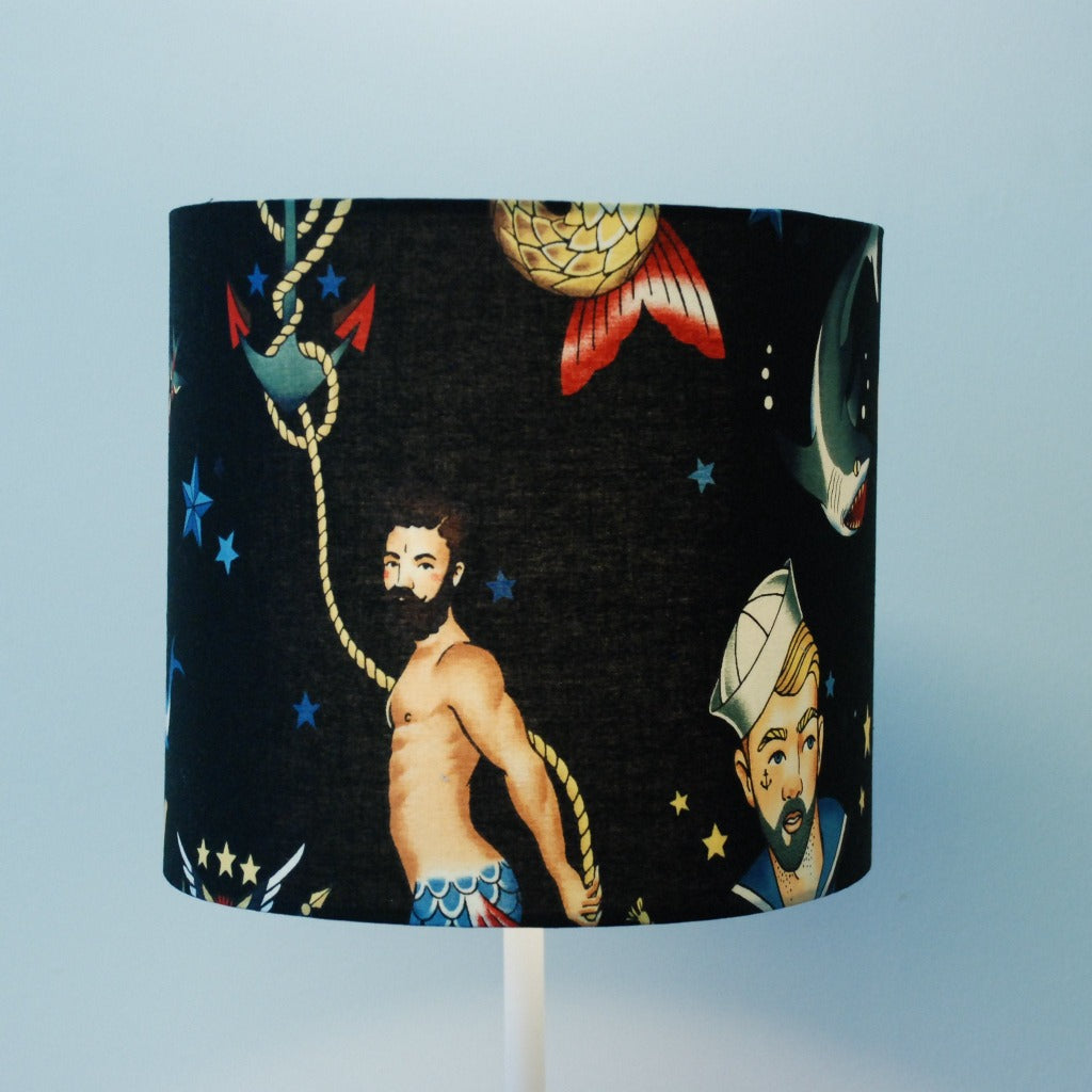 Rise & Shine Merman Print Lampshade - Braw Wee Emporium Braw Wee Emporium