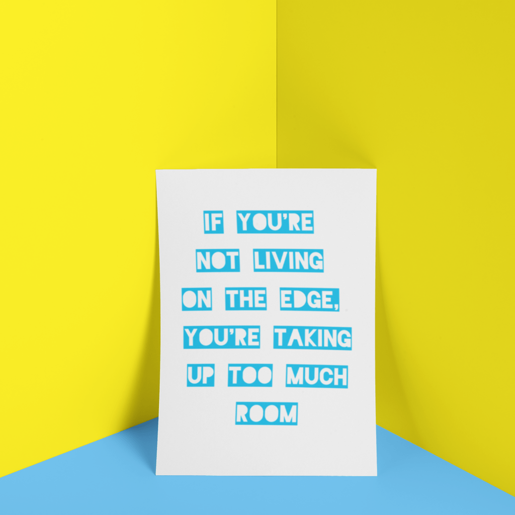 Living on the Edge Print - Braw Wee Braw Wee Emporium