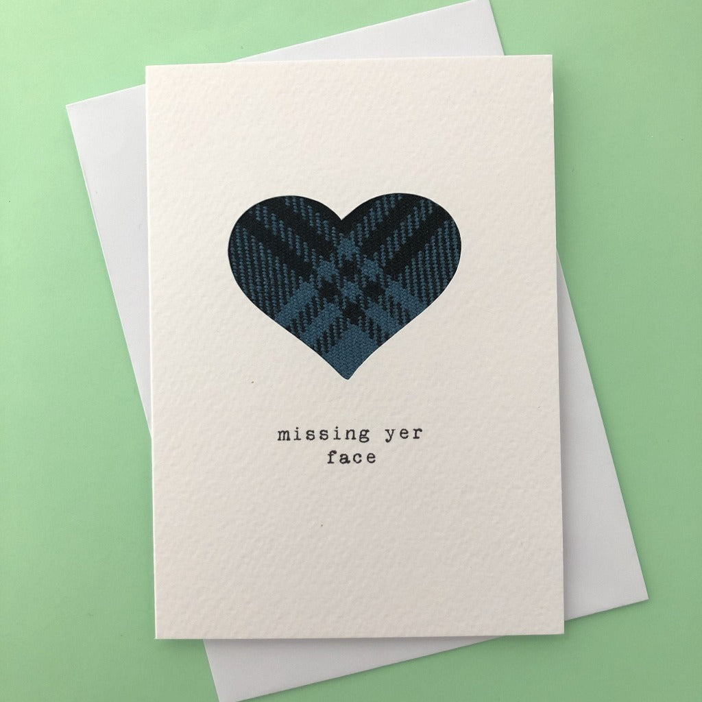 Miss Yer Face Handmade Greeting Card - Hiya Pal - Braw Wee Emporium Braw Wee Emporium