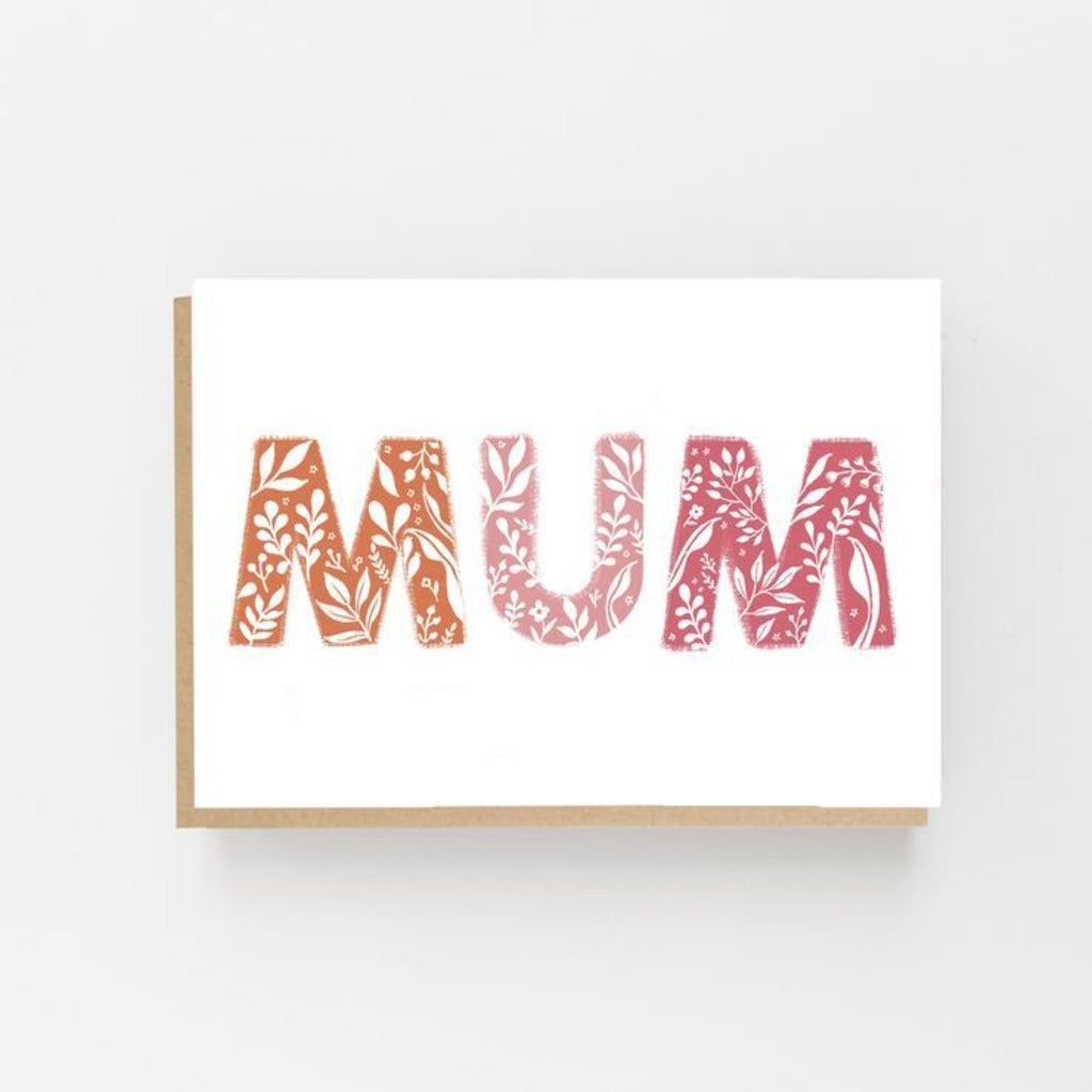 Mum - Pattern Greeting Card - Lomond Paper Co Braw Wee Emporium
