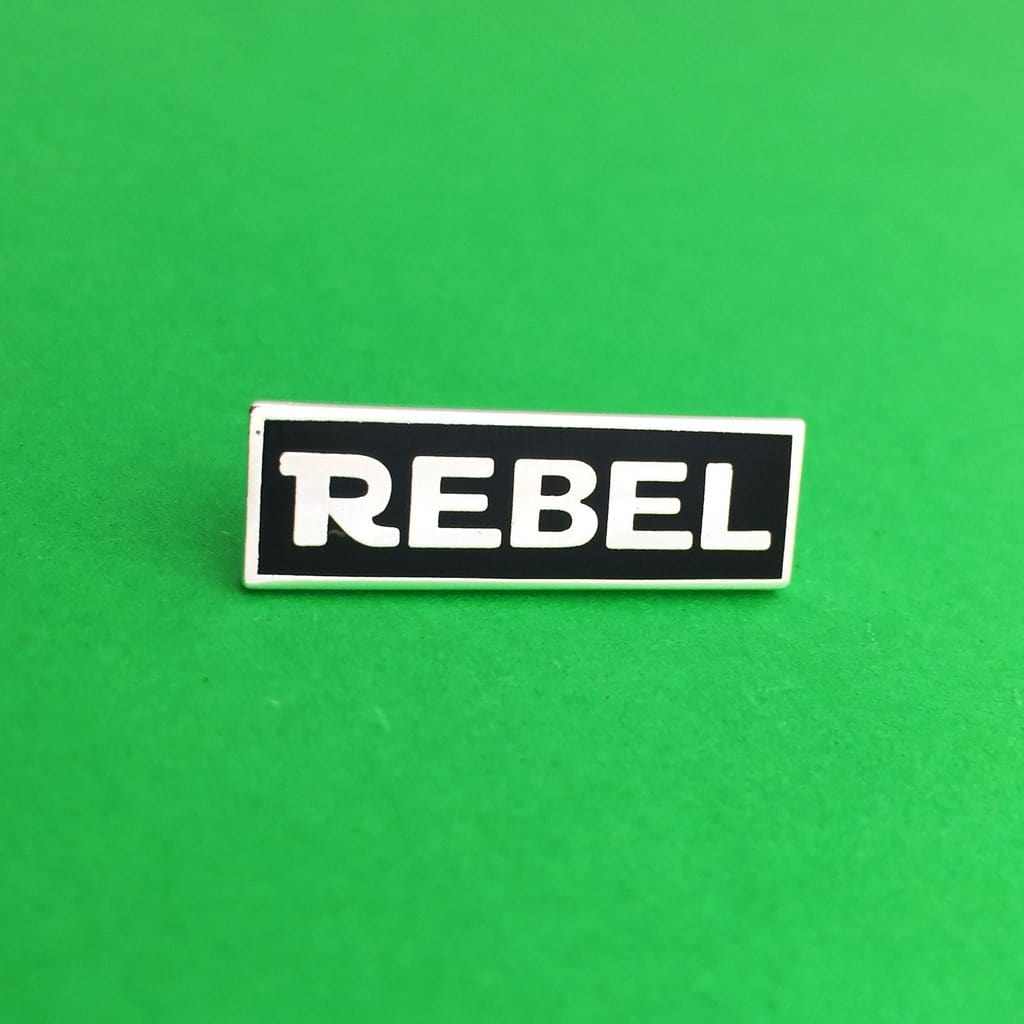 Rebel Enamel Pin - Hand Over Your Fairy Cakes Braw Wee Emporium