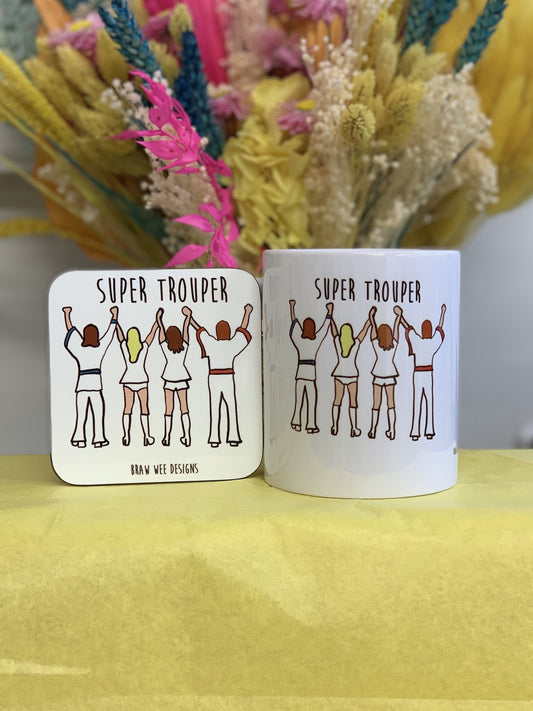 Super Trouper Coaster - Braw Wee Emporium Braw Wee Emporium