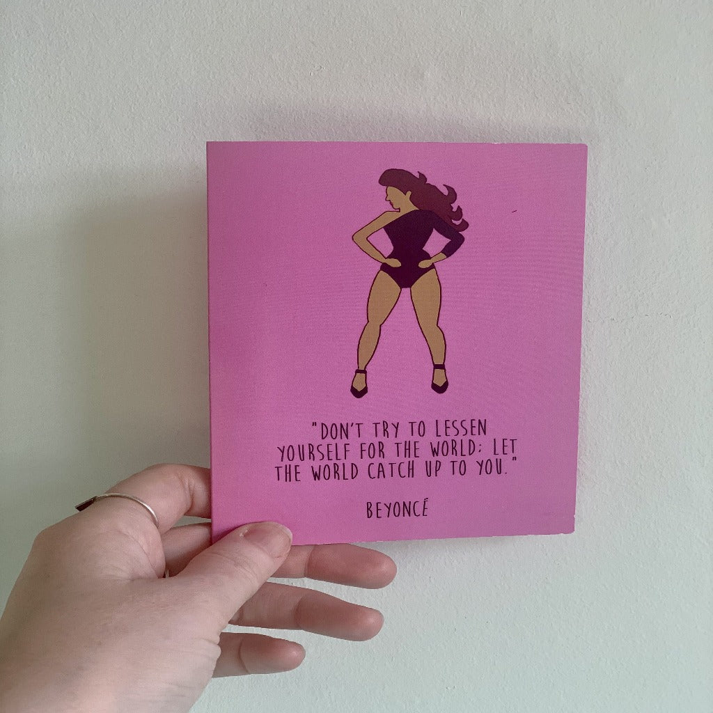 Beyonce Greetings Card - Braw Wee Emporium Braw Wee Emporium