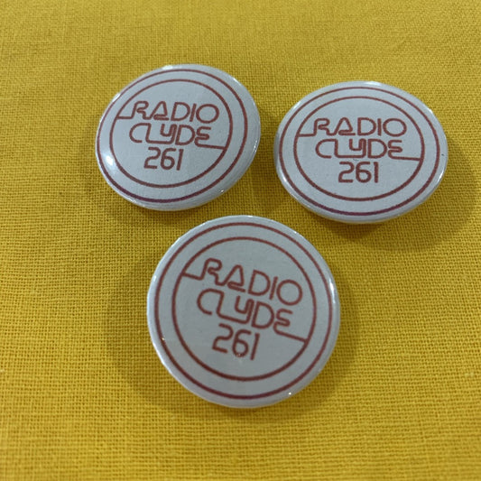 Replica Radio Clyde 261 Badge - Braw Wee Emporium Braw Wee Emporium