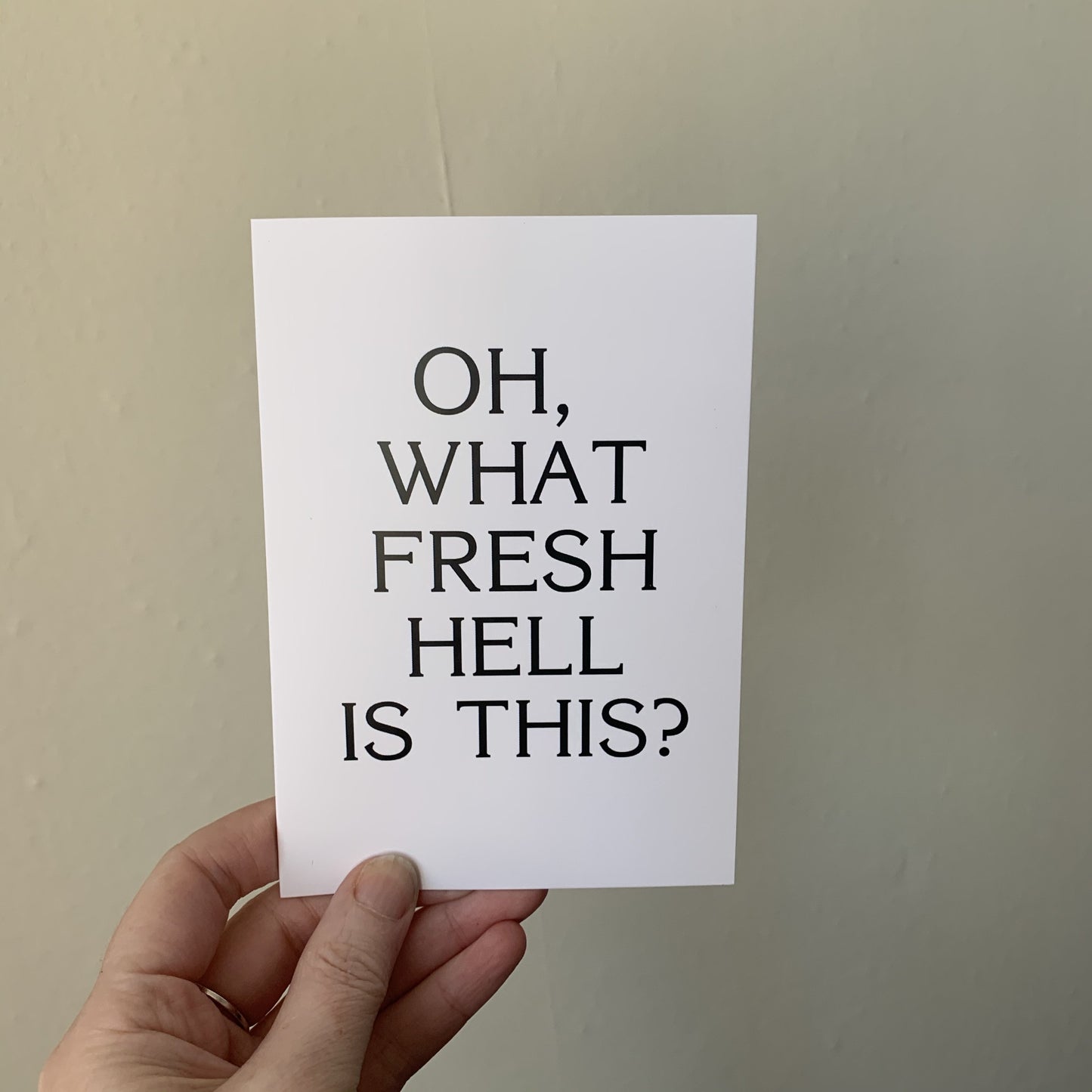 What Fresh Hell Greetings Card - Braw Wee Emporium Braw Wee Emporium