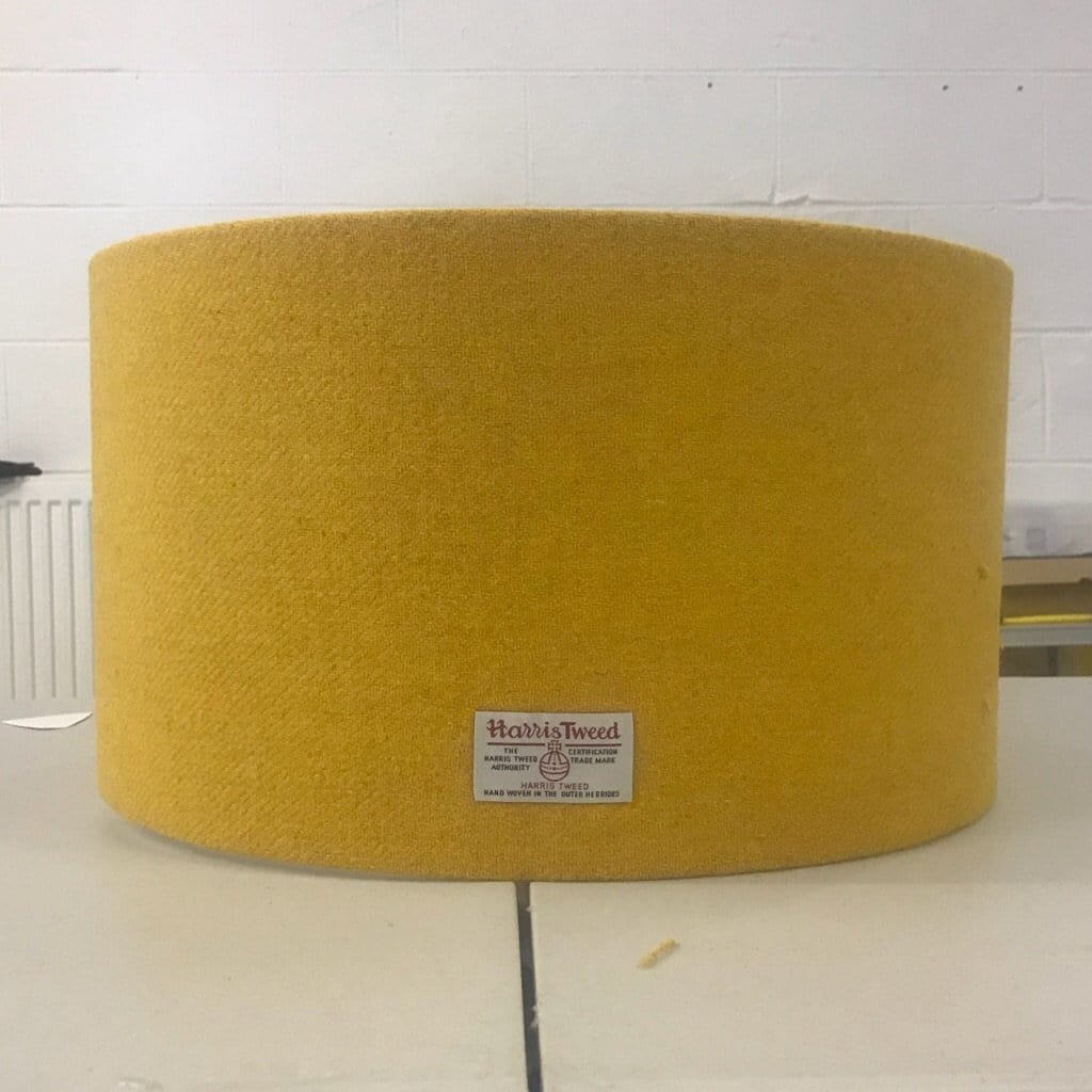 Yellow Harris Tweed Lampshade Braw Wee Emporium
