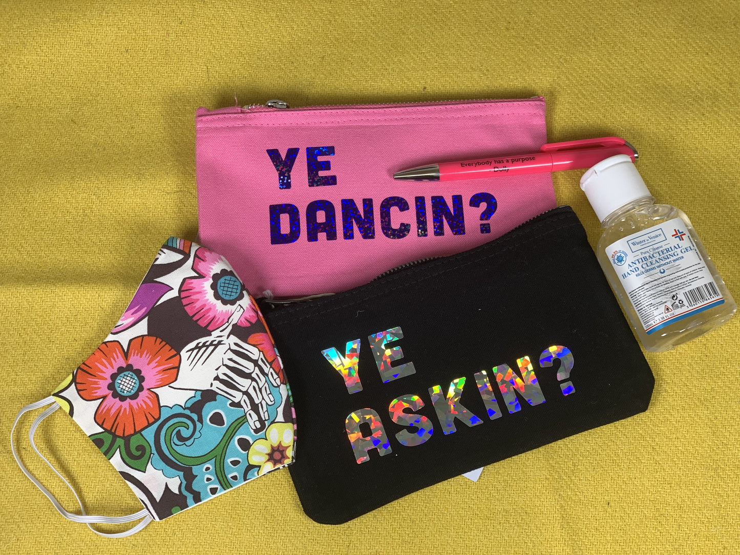 Ye Dancin? Cotton Pouch - Braw Wee Emporium Braw Wee Emporium