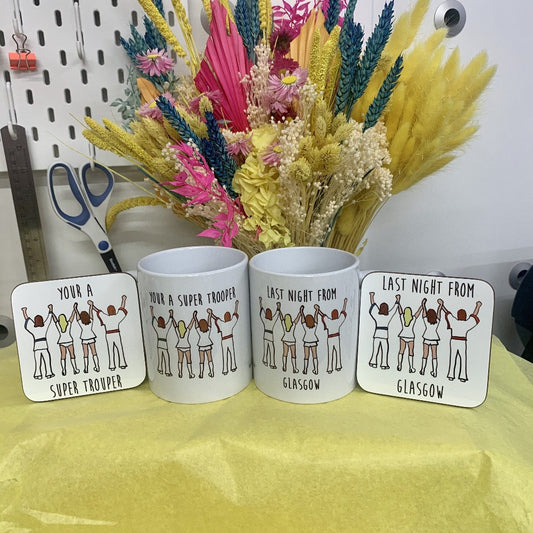 Last Night from Glasgow Coaster - Braw Wee Emporium Braw Wee Emporium