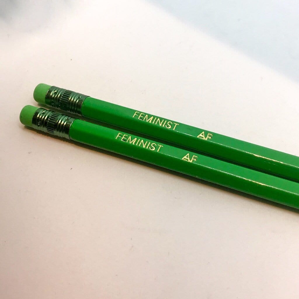 Feminist AF Pencil - Braw Wee Designs Braw Wee Emporium