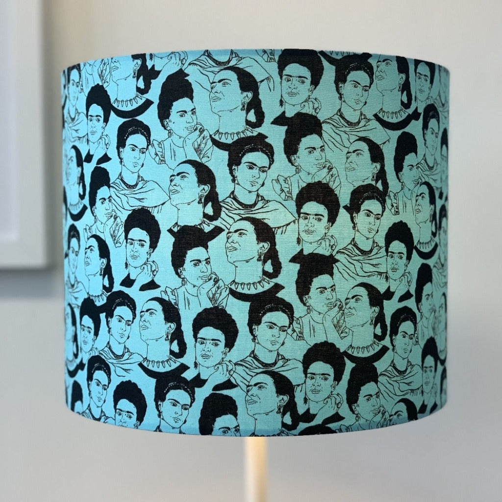 Frida Kahlo Mono Fabric Lampshade - Braw Wee Emporium Braw Wee Emporium
