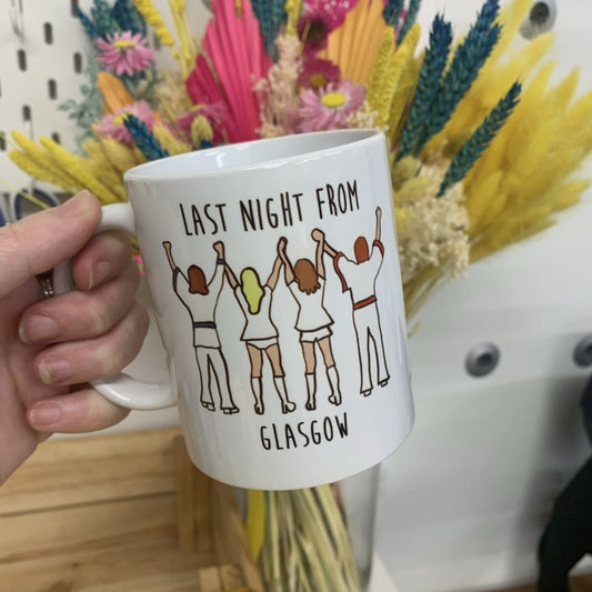 Last Night from Glasgow Mug - Braw Wee Emporium Braw Wee Emporium