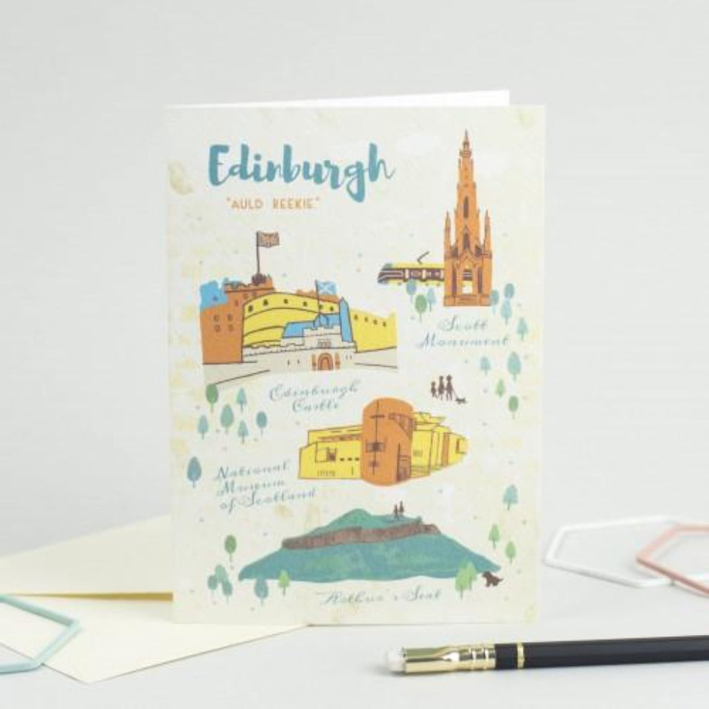 Edinburgh Greeting Card - Haste Ye Back Braw Wee Emporium