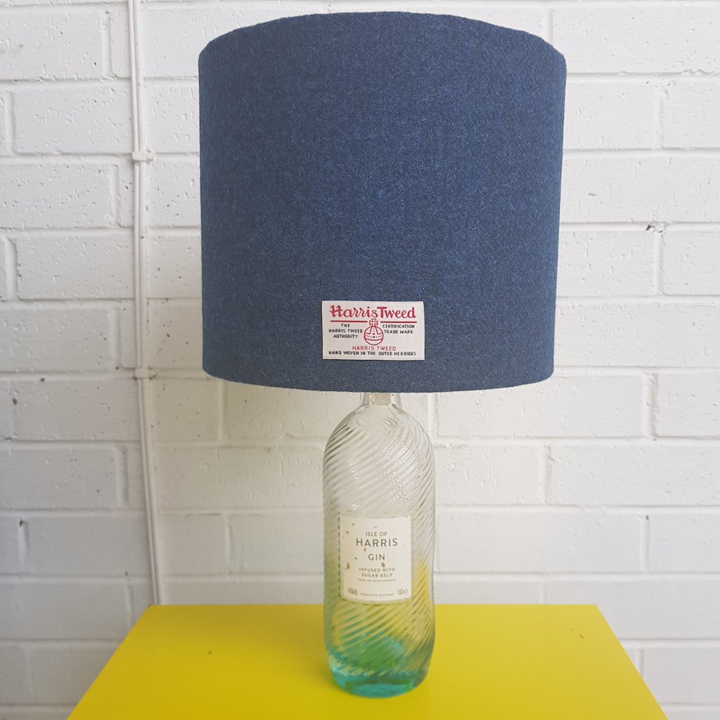 Harris Gin Lamp with Harris Tweed Lamp Shade Braw Wee Emporium