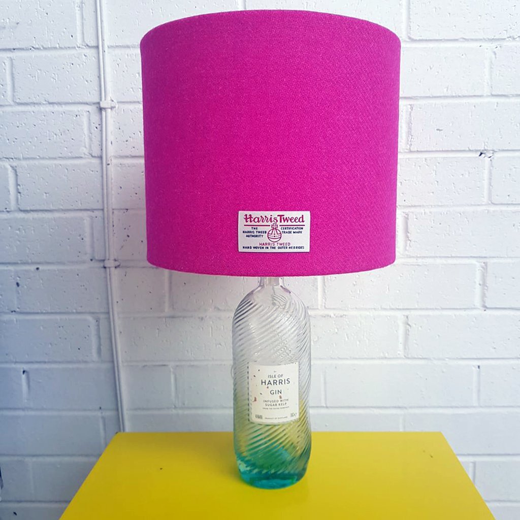Harris Gin Lamp with Harris Tweed Lamp Shade Braw Wee Emporium