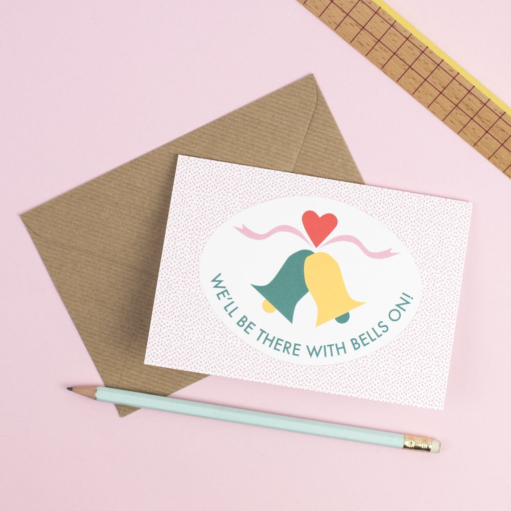 'With Bells On' card - Kate & The Ink Braw Wee Emporium