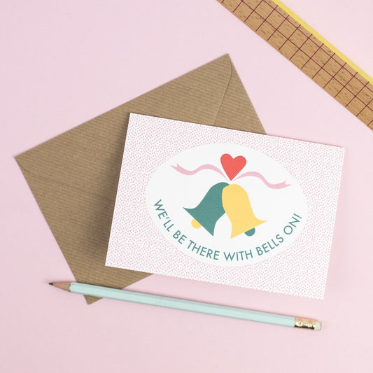 'With Bells On' card - Kate & The Ink Braw Wee Emporium
