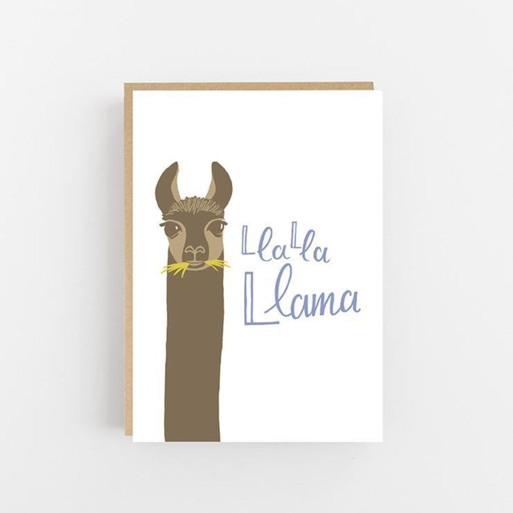La La Llama Greeting Card - Lomond Paper Co Braw Wee Emporium