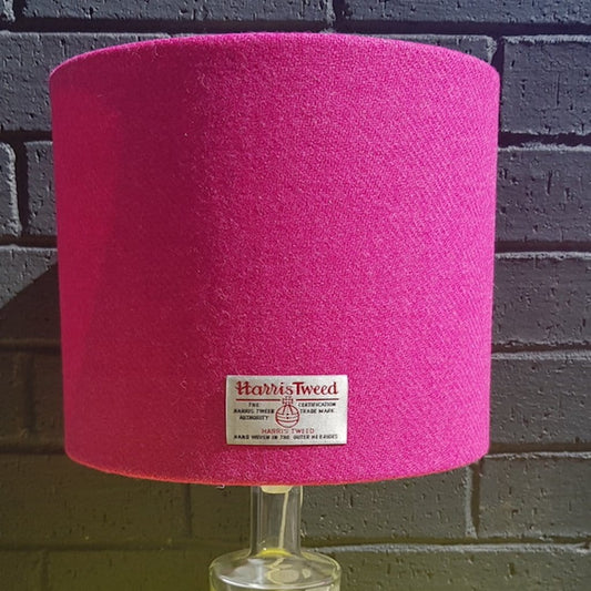 Pink Harris Tweed Lamp Shade Braw Wee Emporium