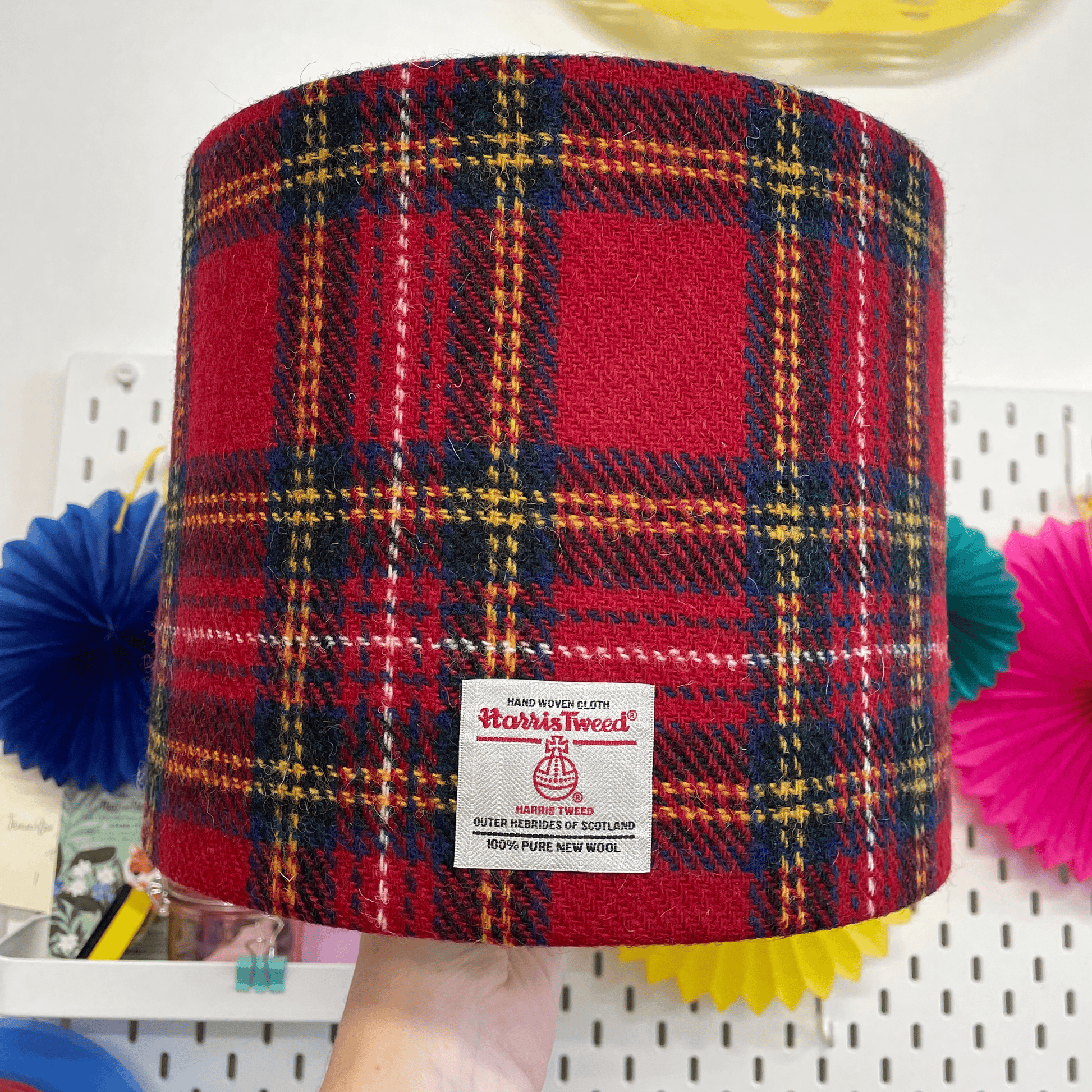 Harris Gin Lamp with Harris Tweed Lamp Shade Braw Wee Emporium