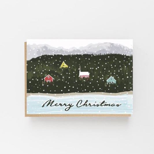 Scandi Houses Greeting Card - Lomond Paper Co Braw Wee Emporium