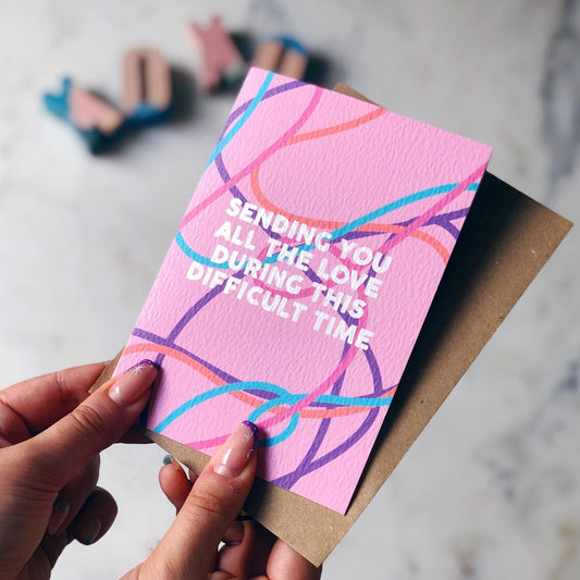 Sending You All The Love Card - XOXO Designs by Ruth Braw Wee Emporium