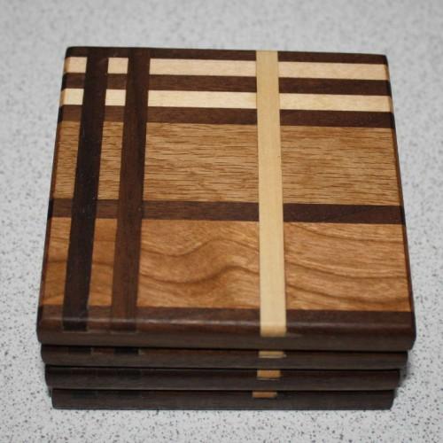 The Skye Tartan Wood Coasters by Michael Yuill Braw Wee Emporium