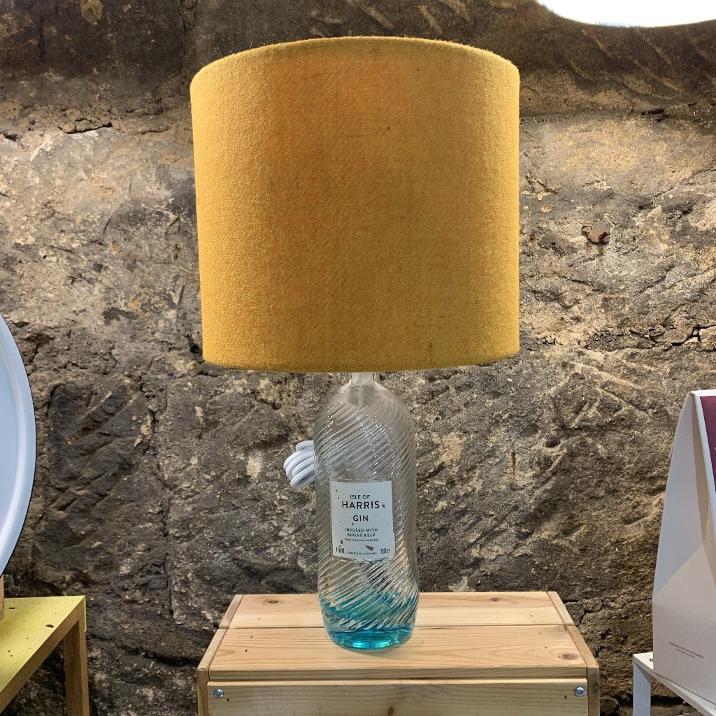 Harris Gin Lamp with Harris Tweed Lamp Shade Braw Wee Emporium