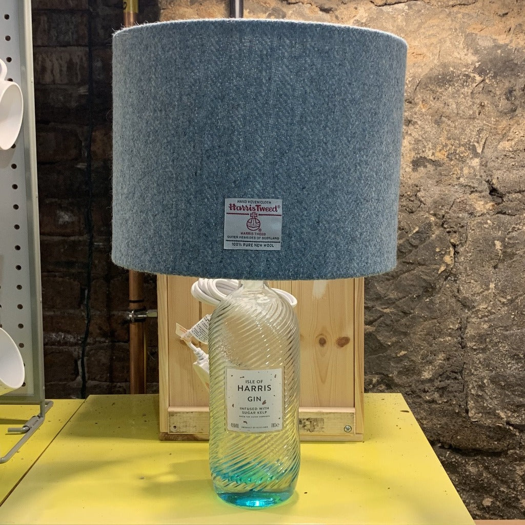 Harris Gin Lamp with Harris Tweed Lamp Shade Braw Wee Emporium