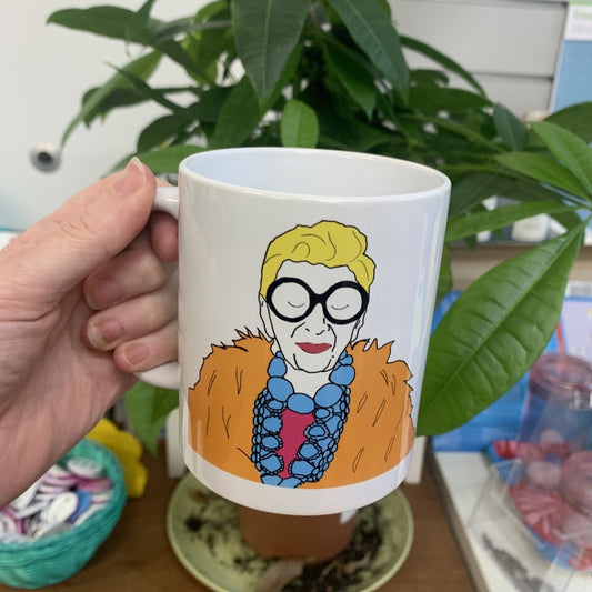 Iris Apfel "When You Don't Dress Like Everybody Else.." Mug - Steamboats Design Braw Wee Emporium