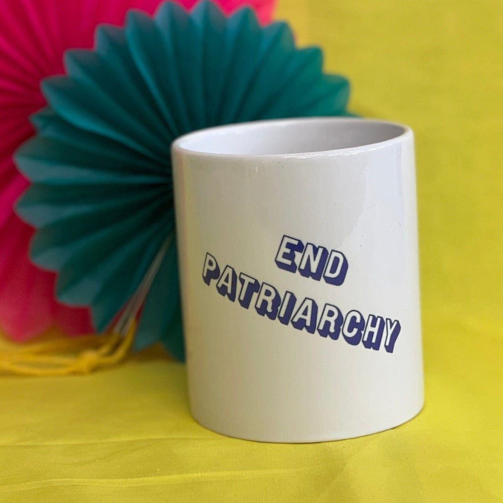 End Patriarchy Pen Pot- Braw Wee Emporium Braw Wee Emporium