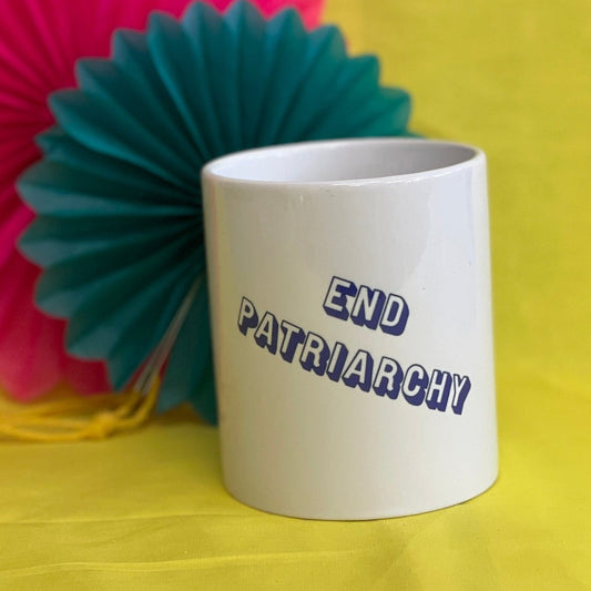 End Patriarchy Pen Pot- Braw Wee Emporium Braw Wee Emporium